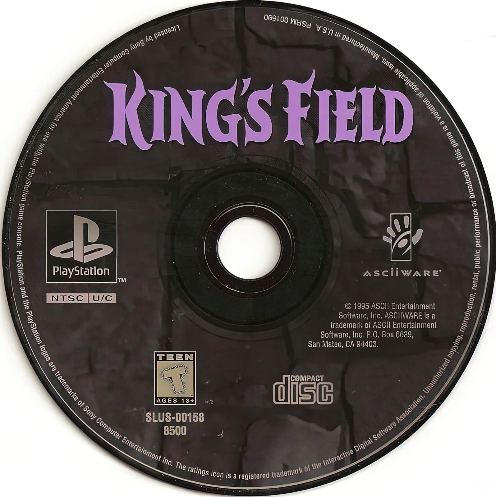 Лицензионный диск King's Field для PlayStation